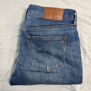 Madewell The Slim Boyjean Women's 27 Jeans Blue Distressed Mid-Rise